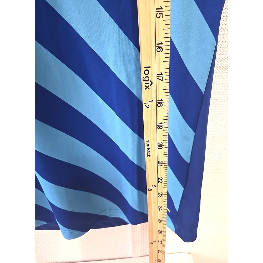 Adidas Men's Large Aeroready Shirt Blue Training Tee Moisture Wicking 3‎ Stripes - Picture 6 of 12